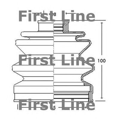 FIRST LINE fcb2102 -  Пыльник, приводной вал